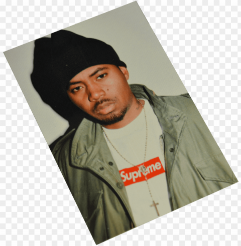 image of supreme nas sticker - supreme nasty nas tee white all size dswt Transparent Background PNG Isolated Graphic