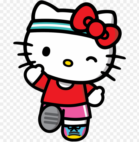 image result for hello kitty running - hello kitty racing Isolated Graphic on Transparent PNG