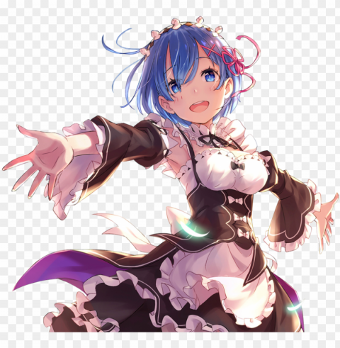 image royalty free by aryesmye on deviantart - re zero rem render PNG images with clear alpha layer