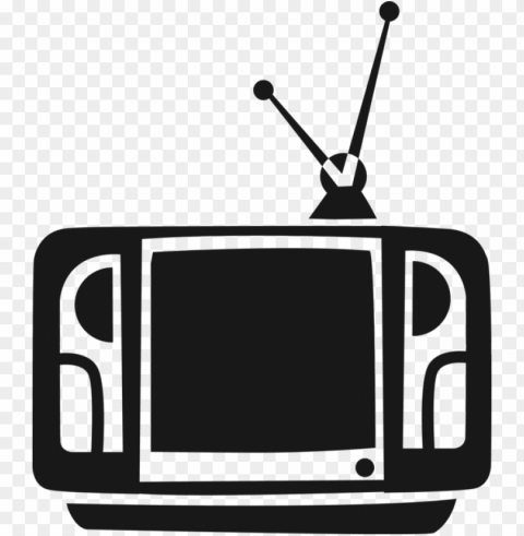 image royalty free television or set with rabbit ears - television set Clear Background PNG Isolated Subject