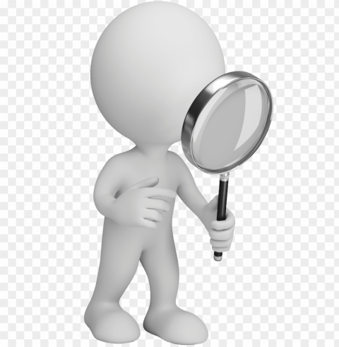 image stock magnifying clipart man - magnifying glass Clean Background Isolated PNG Graphic