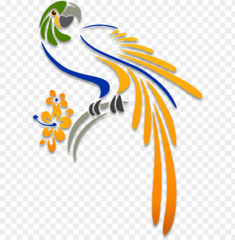 image stock parrot illustration my illustrations pinterest - parrot stencil Transparent PNG Isolated Subject Matter