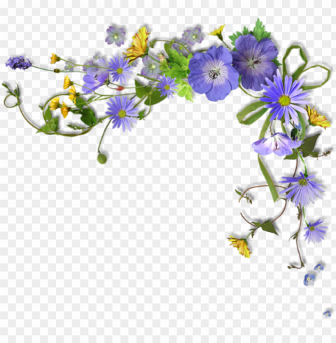 imagen relacionada page borders borders and frames - flower border purple Transparent background PNG images comprehensive collection