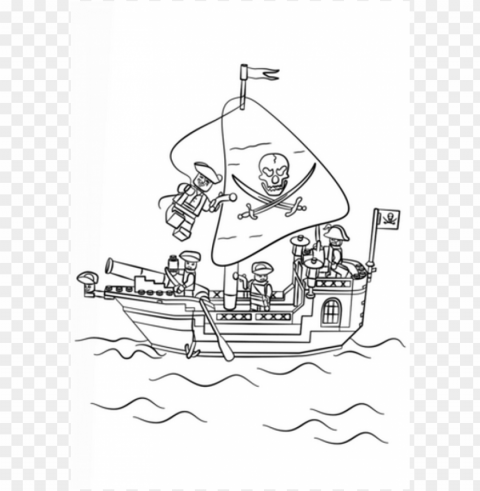 dibujos faciles Pirata Barco PNG with transparent background for free