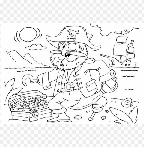dibujos faciles Pirata Transparent Background Isolated PNG Art