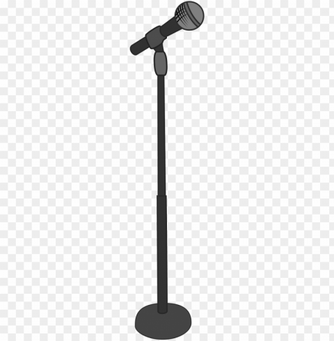 images for cartoon microphone stand - microphone stand clipart Transparent art PNG
