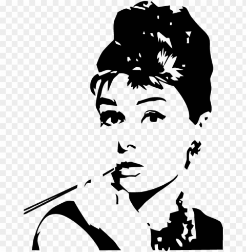 images of audrey hepburn silhouette - audrey hepburn silhouette PNG with clear transparency