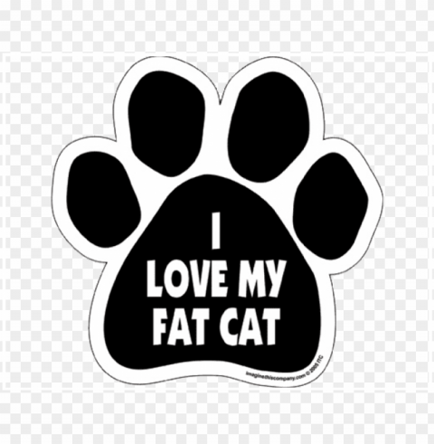 imagine this company i love my grandcat magnet paw Isolated Subject on HighResolution Transparent PNG