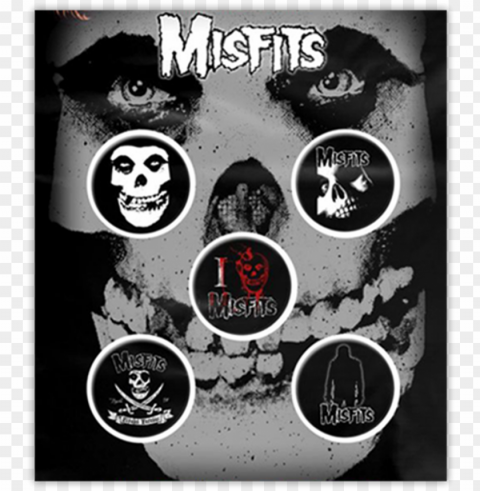 img - misfits button badge pack skull HighQuality Transparent PNG Isolation