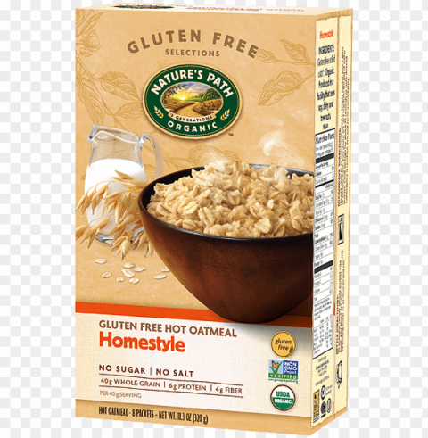 img srccereal altoatmeal - nature's path organic - instant hot oatmeal homestyle PNG Graphic with Transparent Background Isolation
