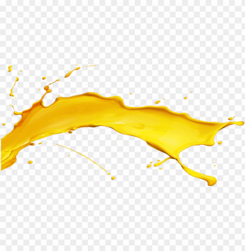 impact - yellow water splash Transparent PNG artworks for creativity