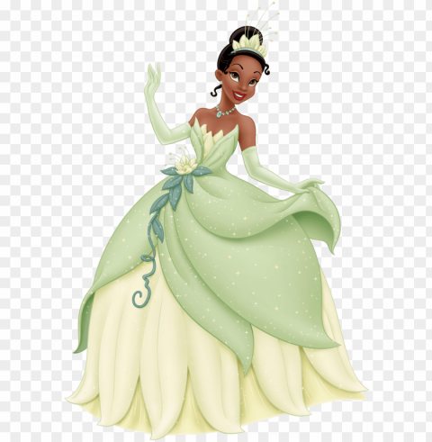in by adrienne roper on princess - princess and the frog green dress Clear Background PNG Isolated Subject