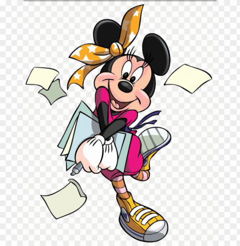 in by debra norwood on minnie mouse - minnie mouse en la escuela Isolated Character in Clear Transparent PNG