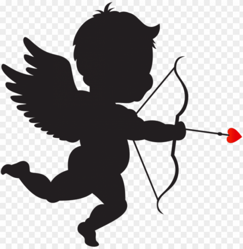 in by elitabrahmane on silueti pinterest cupid - cupid arrow Clear Background PNG Isolated Subject