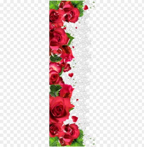 in by torie cook on floral - red rose flower border design Free PNG download no background