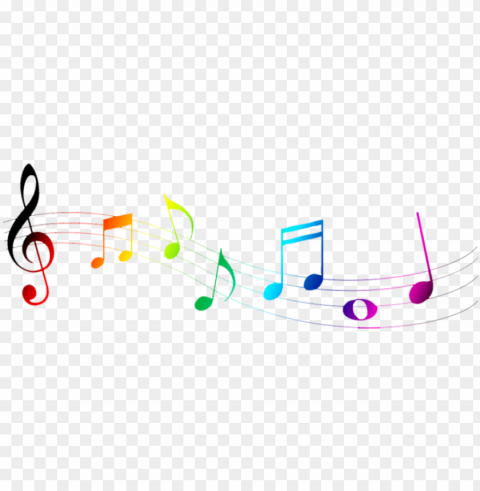 in colorful music note clipart - music symbols images Isolated Subject in Clear Transparent PNG