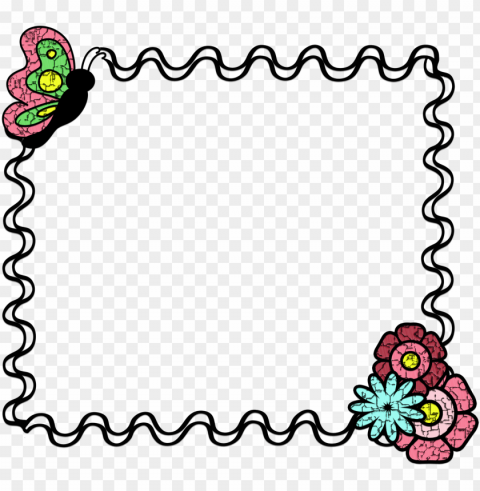 in honor of mother's day which is coming around the - black and white mothers day border Isolated Object on Transparent PNG