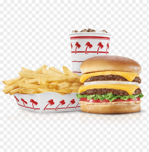 in n out burger meal - out burger PNG with no background for free