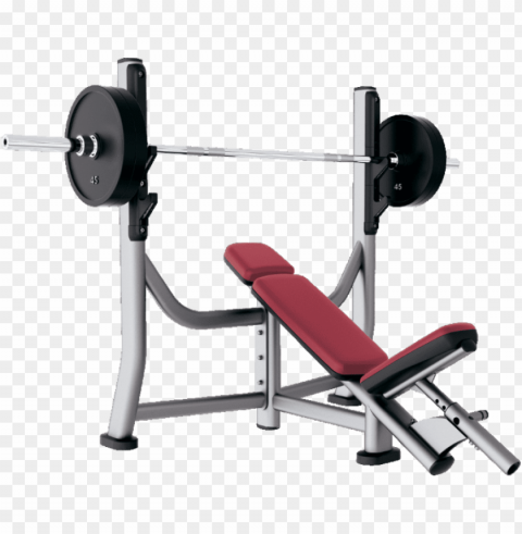 incline bench - life fitness olympic incline bench Isolated Artwork with Clear Background in PNG