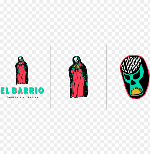 including a dead madonna holding a taco and a luchador - illustratio PNG transparent designs