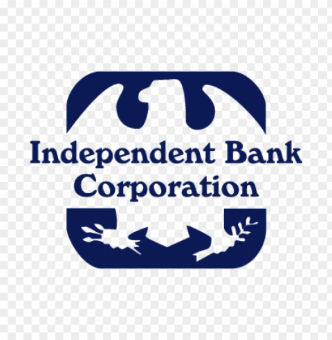 independent bank vector logo Clean Background Isolated PNG Icon