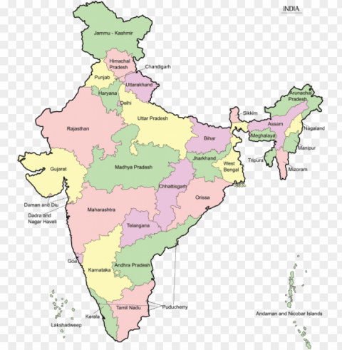 india map en - high resolution india ma Free PNG images with transparent layers diverse compilation