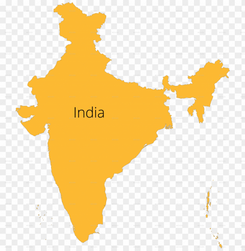 india outline - up in india ma Transparent image