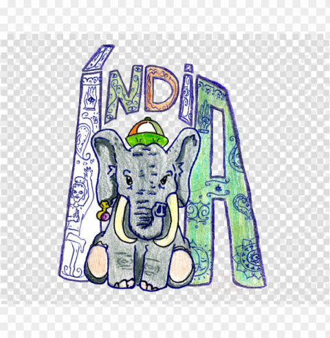 Indian Elephant Drawing Clear Background PNG Images Diverse Assortment