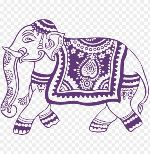 indian elephants PNG artwork with transparency