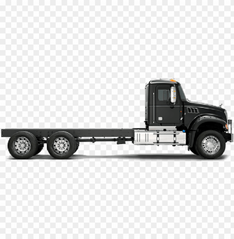 indian food truck - mack truck side view Transparent PNG Isolated Item with Detail