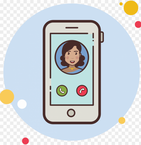 indian girl phone call icon - icon Transparent PNG art