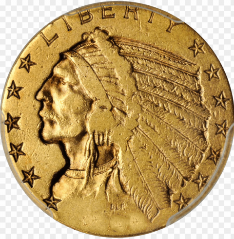 indian gold coin PNG file without watermark
