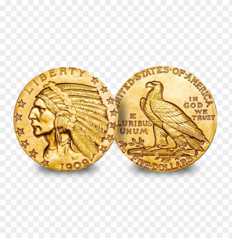 indian gold coin PNG files with no royalties