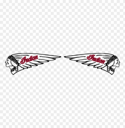 indian motorcycles head vector logo Clear Background PNG Isolated Graphic
