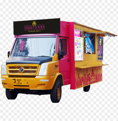 indian truck Isolated Subject with Transparent PNG