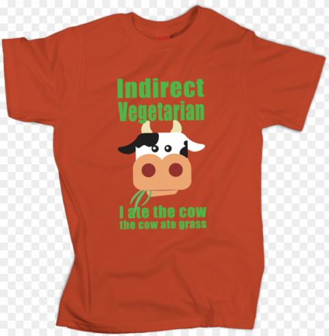 indirect vegetarian - t-shirt Isolated PNG Item in HighResolution