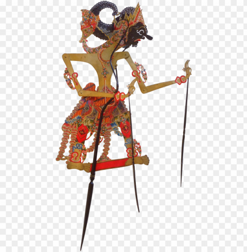 indonesian shadow puppet wayang kulit dursasana on - wayang kulit puppet PNG design