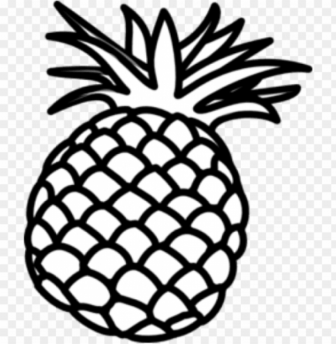ineapple clipart - pineapple clipart black and white Transparent PNG graphics complete collection