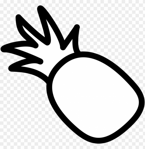 ineapple clipart printable - pineapple clipart black and white PNG transparent design diverse assortment