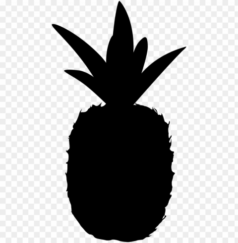 ineapple silhouette - silhouette pineapple shape PNG files with clear background variety
