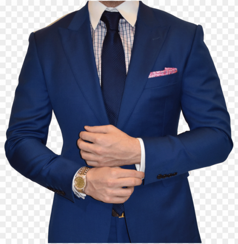 infiniti blue custom suit business essentials - custom new blue suit Transparent Background Isolation of PNG