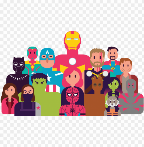 infinity stones - animated infinity war characters Isolated Element with Clear PNG Background