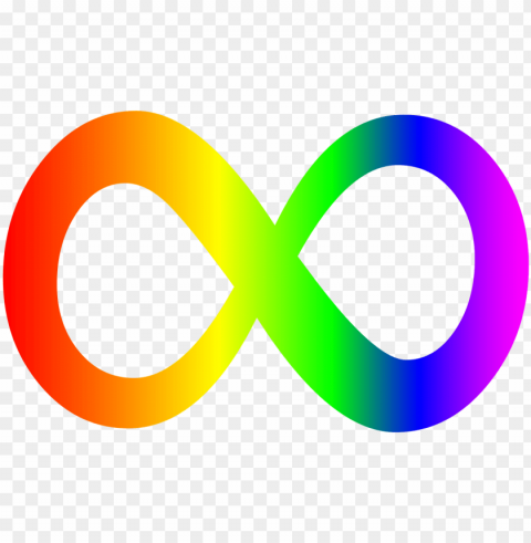 Infinity Symbol Rainbow HighQuality Transparent PNG Isolated Graphic Element