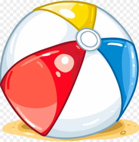 inflatable beach ball water sprinkler - cartoon beach ball PNG Graphic with Isolated Clarity
