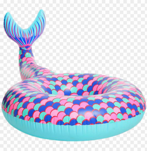 inflatable mermaid tail pool floatie - swim ri Images in PNG format with transparency