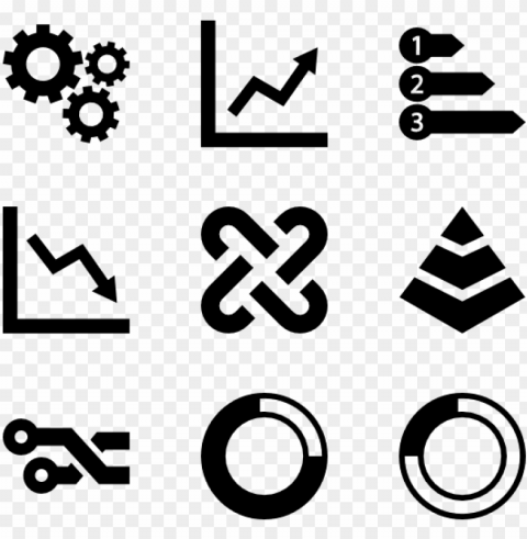 infographic icons - icon vector Isolated Object with Transparency in PNG