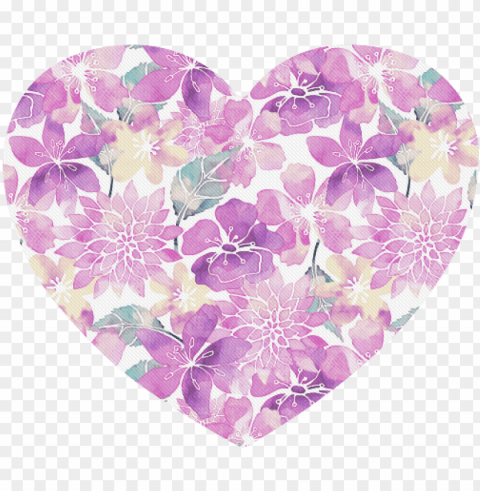 ink and purple watercolor flowers patter Free PNG images with transparency collection