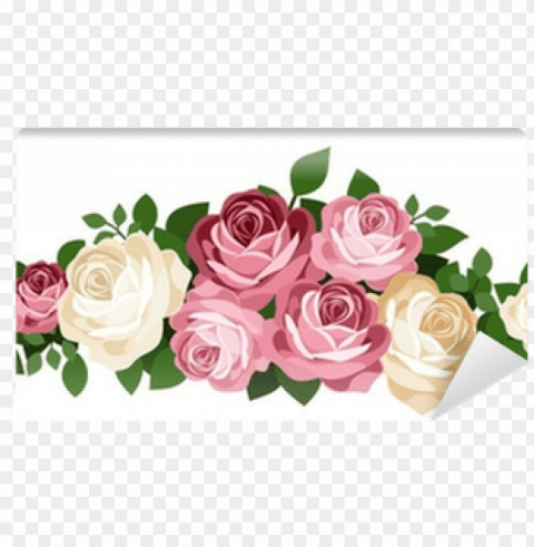 Ink And White Roses - Free Vector Flowers Bunch PNG Images With Alpha Channel Selection