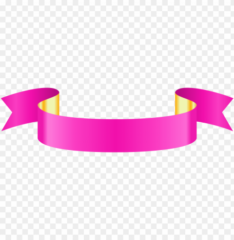 ink banner - pink ribbon banner PNG Image Isolated with Transparency