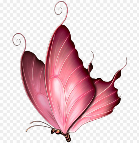 ink butterfly image - pink butterfly throw blanket PNG files with alpha channel